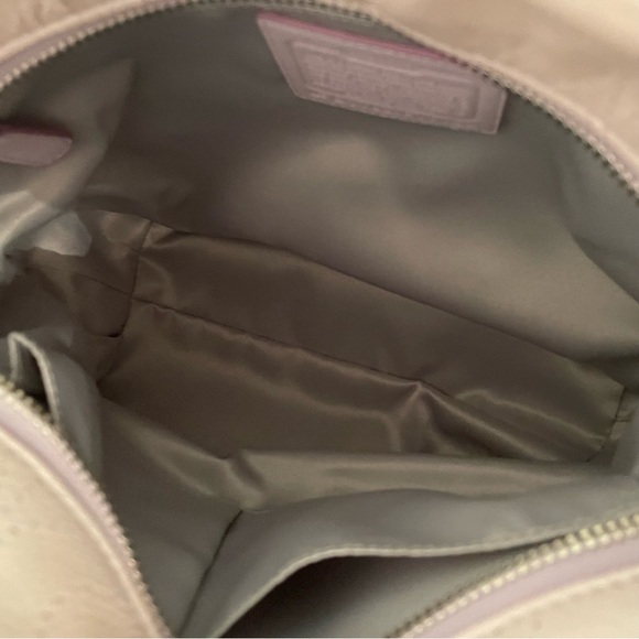 COACH Bag New With Tags Perforated Brooke Hobo Silver Lilac Leather Gorgeous Bag - Picture 10 of 10